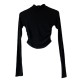 Small high collar tight T-shirt Small high collar tight T-shirt