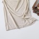 French minimalist draped collar sleeveless T-shirt French minimalist draped collar sleeveless T-shirt