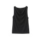 French minimalist draped collar sleeveless T-shirt French minimalist draped collar sleeveless T-shirt