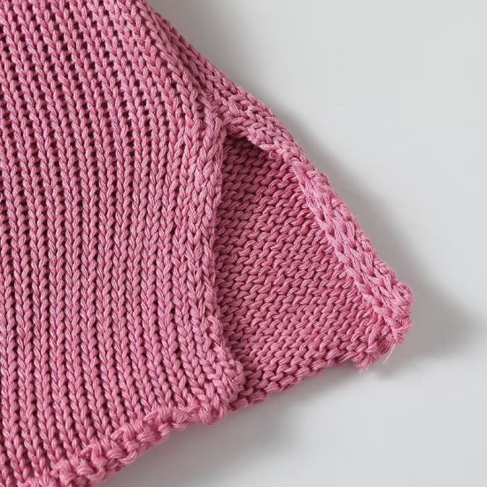 Knitted sleeveless T-shirt Knitted sleeveless T-shirt
