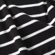 Large U-neck black and white striped vest T-shirt Large U-neck black and white striped vest T-shirt