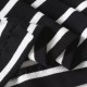 Large U-neck black and white striped vest T-shirt Large U-neck black and white striped vest T-shirt