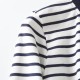 Black and white striped short-sleeved T-shirt Black and white striped short-sleeved T-shirt