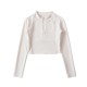 Retro slim-fit stand-up collar T-shirt Retro slim-fit stand-up collar T-shirt
