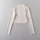 Retro slim-fit stand-up collar T-shirt Retro slim-fit stand-up collar T-shirt