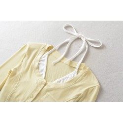 Halter Neck Hottie V Neck T-Shirt