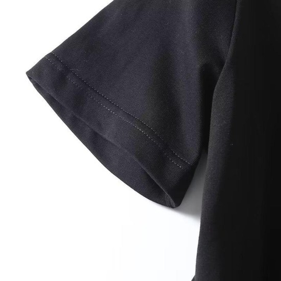 Casual Basic V-neck Short Sleeve T-shirt