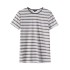 Versatile casual striped round neck short-sleeved T-shirt