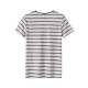 Versatile casual striped round neck short-sleeved T-shirt Versatile casual striped round neck short-sleeved T-shirt