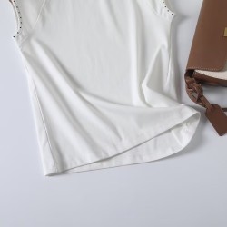 Round neck short sleeve T-shirt top