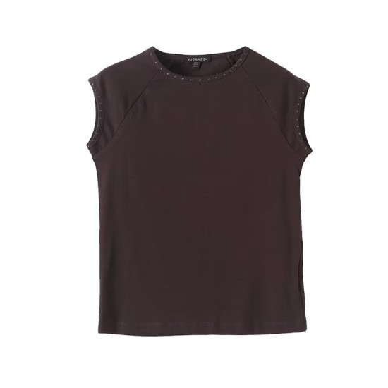 Round neck short sleeve T-shirt top Round neck short sleeve T-shirt top