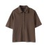 Polo collar short sleeve T-shirt top