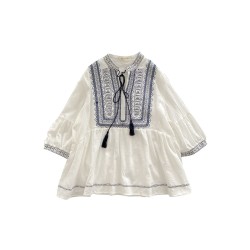 Three-quarter sleeve spring and summer shirt