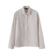 Striped lapel long-sleeved shirt Striped lapel long-sleeved shirt