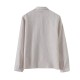 Striped lapel long-sleeved shirt Striped lapel long-sleeved shirt