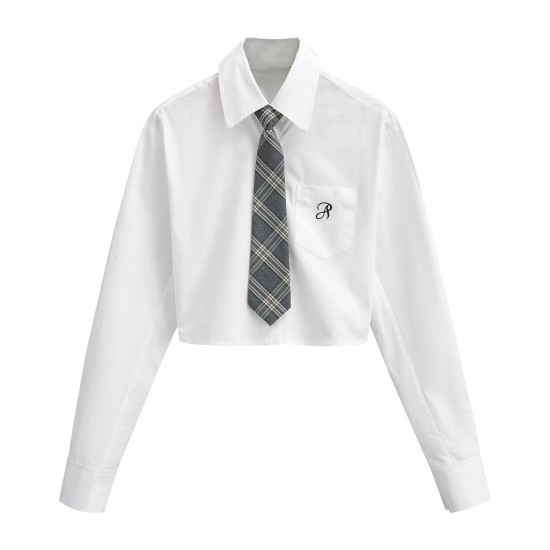 Cropped shirt top Cropped shirt top