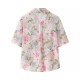 Versatile chiffon print short-sleeved shirt Versatile chiffon print short-sleeved shirt