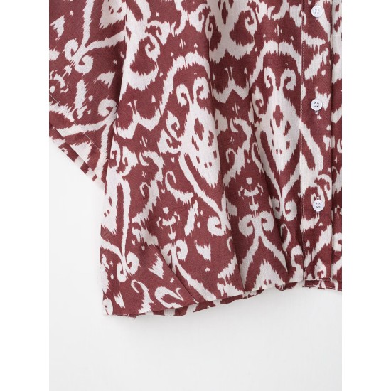 Fashion lapel printed shirt Fashion lapel printed shirt