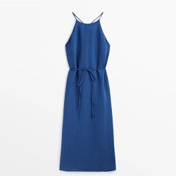 Comfortable Holiday Linen Maxi Dress