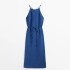 Comfortable Holiday Linen Maxi Dress