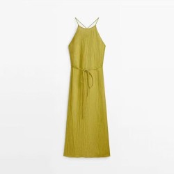 Comfortable Holiday Linen Maxi Dress