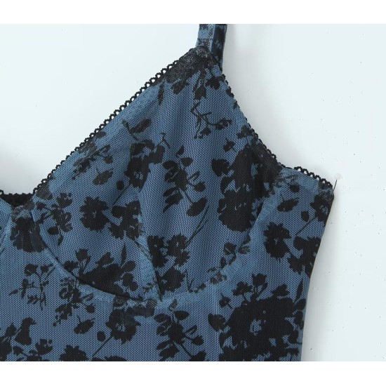 Slim waist mesh suspender dress Slim waist mesh suspender dress