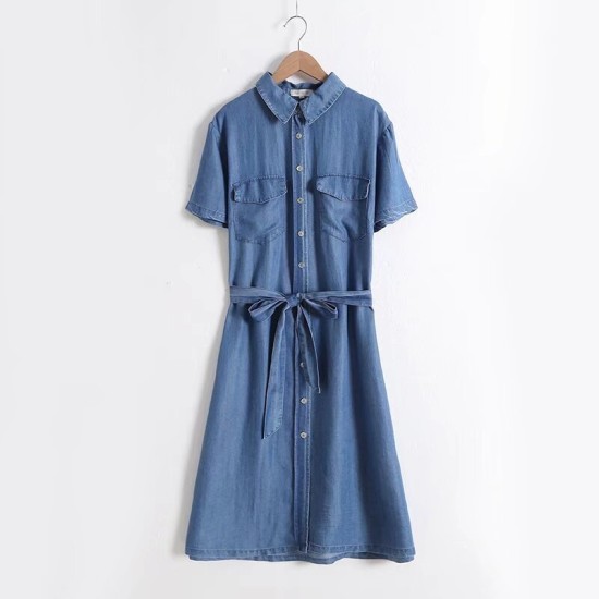 Tie waist denim dress Tie waist denim dress