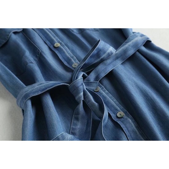 Tie waist denim dress Tie waist denim dress