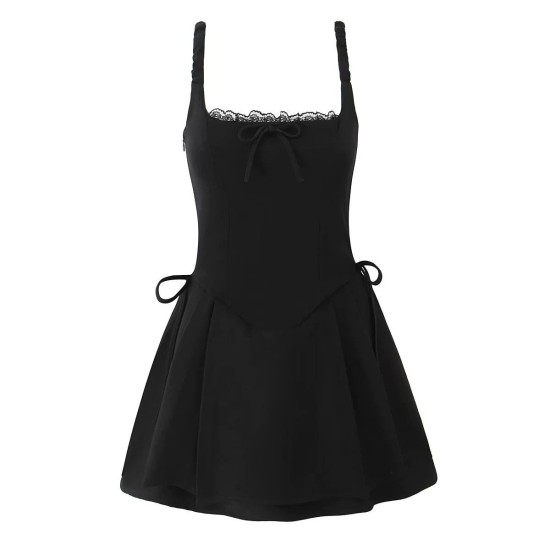 French retro suspender dress French retro suspender dress