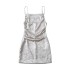 Sexy Metallic Glitter Sling Dress