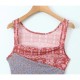 French retro patchwork printed chiffon dress French retro patchwork printed chiffon dress