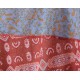 French retro patchwork printed chiffon dress French retro patchwork printed chiffon dress