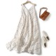 French V-neck sleeveless dress French V-neck sleeveless dress