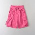 High Waist Cargo Pocket Shorts