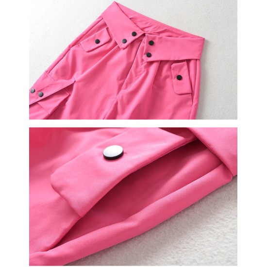 High Waist Cargo Pocket Shorts High Waist Cargo Pocket Shorts