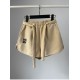 High waisted shorts with elastic drawstring High waisted shorts with elastic drawstring