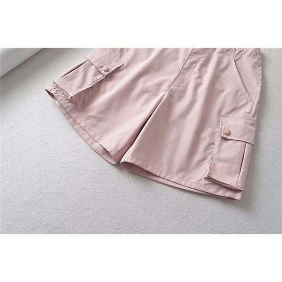 Drawstring wide-leg sports shorts Drawstring wide-leg sports shorts