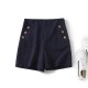 Metallic button commuter shorts Metallic button commuter shorts