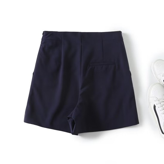 Metallic button commuter shorts Metallic button commuter shorts