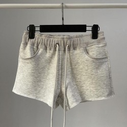 Slim drawstring casual shorts