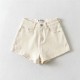 Hip-hugging slim denim shorts Hip-hugging slim denim shorts