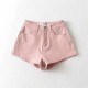 Hip-hugging slim denim shorts Hip-hugging slim denim shorts