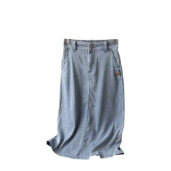 High Waist Vintage Denim Skirt