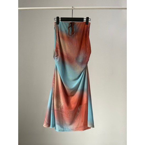 Fashionable fishtail hip-wrapped long skirt Fashionable fishtail hip-wrapped long skirt