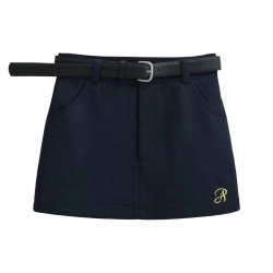 Retro high waist slim all-match skirt