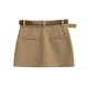 Retro high waist slim all-match skirt