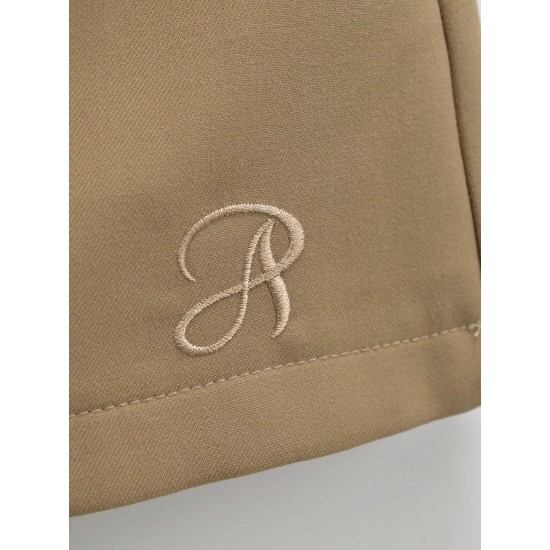 Retro high waist slim all-match skirt