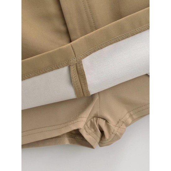 Retro high waist slim all-match skirt