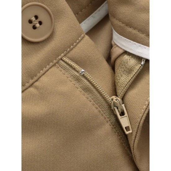 Retro high waist slim all-match skirt