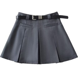 Suit pleated skirt